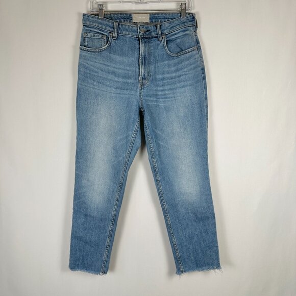 Everlane Denim - Everlane The Curvy Cheeky Jean Women's 29 Blue‎ Denim Casual Raw Ankle Hem
